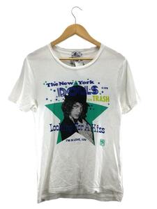 HYSTERIC GLAMOUR◆NYD/LOOKING FOR A KISS/Tシャツ/S/コットン/WHT/0253CT12