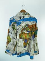 SAINT MICHAEL◆×wildside/pajama shirt/XL/コットン/WHT/総柄/SM-S23-0000-126_画像2