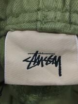 STUSSY◆ボトム/M/コットン/GRN/無地/116553_画像3