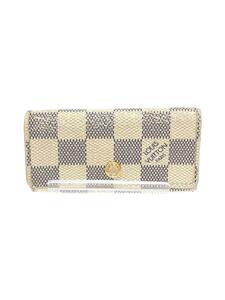 LOUIS VUITTON◆ミュルティクレ4_ダミエ・アズール_WHT/レザー/WHT/総柄/レディース