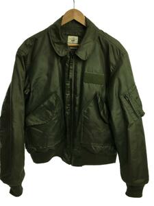 ALPHA INDUSTRIES◆フライトジャケット/L/カーキ/無地/mil-j-83388e/アルファインダストリーズ