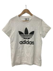 adidas◆アディダス/Tシャツ/半袖カットソー/FREE/コットン/ホワイト/無地