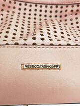 REBECCA MINKOFF◆ショルダーバッグ/巾着バッグ/レザー/ピンク_画像5