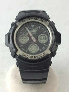 CASIO◆クォーツ腕時計・G-SHOCK/デジアナ/ブラック