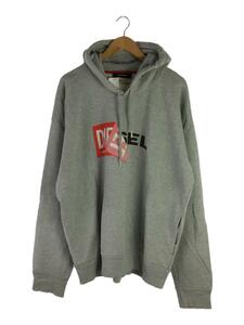 DIESEL◆パーカー/-/コットン/SLV