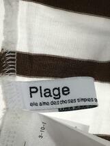 Plage◆長袖Tシャツ/FREE/コットン/WHT/ボーダー/22-070-922-7170-2-0/22SS_画像3