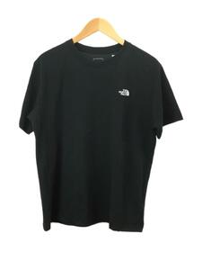 THE NORTH FACE◆S/S BACK SQUARE LOGO TEE/XL/ポリエステル/BLK/無地