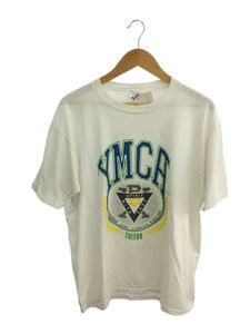 JERZEES◆ジャージーズ/YMCA/made in USA/Tシャツ/XL/コットン/ホワイト/無地