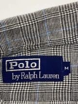 POLO RALPH LAUREN◆長袖シャツ/M/コットン/GRY/グレー/チェック_画像3