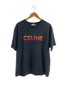 CELINE◆22AW Gradation Logo Tee/Tシャツ/XL/コットン/BLK/2X10B671Q