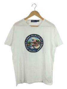 POLO RALPH LAUREN◆プリントTシャツ/L/コットン/WHT