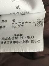 AKIRA NAKA◆テーラードジャケット/36/-/KHK/チェック/AW1701BR_画像4