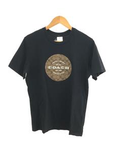 COACH◆Signature T-Shirts/シグネチャー/Tシャツ/S/コットン/ブラック/プリント/C9140