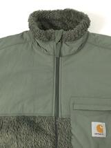 Carhartt◆WIP/JACKSON SWEAT JACKET/フリースジャケット/L/ポリエステル/カーキ/I029566_画像6