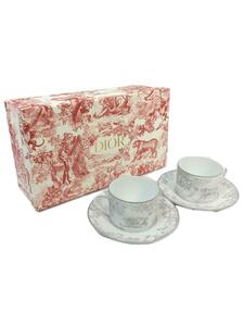 Christian Dior* cup & saucer /2 point set /GRY