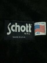 Schott◆652/ボアライナー付き/シングルライダースジャケット/40/レザー/BLK/破れ有_画像3