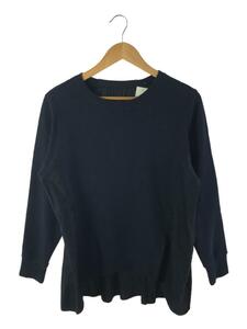 NEMIKA* sweat /1/ cotton / navy / plain /FF-0101891/ shirt switch 