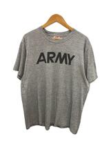 SOFFE◆USA製/トレーニングTシャツ/ARMYプリント/L/コットン/GRY_画像1