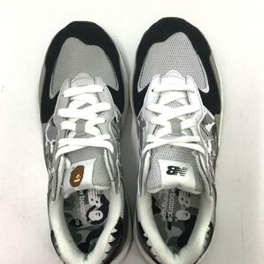 NEW BALANCE◆履き口毛玉有/×A BATHING APE/ローカットスニーカー/26cm/BLK/M5740BAPの画像3