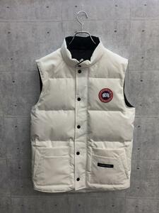 CANADA GOOSE◆FREESTYLE CREW VEST/4154MPB/S/ポリエステル/WHT/無地