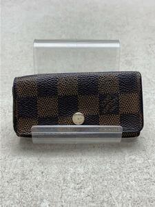 LOUIS VUITTON◆ミュルティクレ4_ダミエ・エベヌ_BRW/-/BRW/メンズ