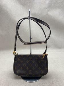 LOUIS VUITTON◆1)ポシェット・アクセソワール_モノグラム・キャンバス_BRW/PVC/BRW