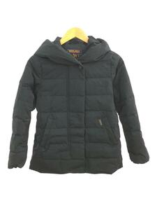 Woolrich◆ダウンジャケット/12/ナイロン/BLK/無地/qc-019142