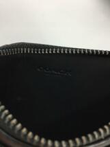 COACH◆ジップカードケース/C0985/コインケース/シグネチャー/チャコールグレー_画像3