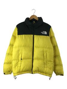 THE NORTH FACE◆NUPTSE JACKET_ヌプシジャケット/L/ポリエステル/YLW/無地