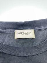 SAINT LAURENT◆Tシャツ/XS/コットン/BLK/プリント/343678 Y2YH1/15SS/YSロゴモチーフ_画像3