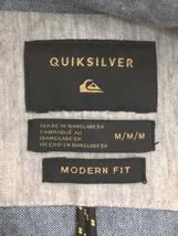 QUIKSILVER◆半袖シャツ/M/コットン/BLK/総柄_画像3