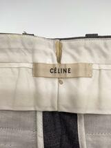 CELINE◆CELINE セリーヌ ストレートパンツ/36/ウール/GRY/無地/21L00/5064_画像4