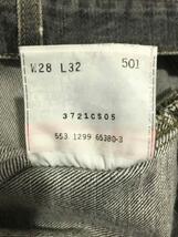 Levi’s◆USA製/90s/ボトム/28/コットン/BLK/無地/553-1299/先染め_画像5