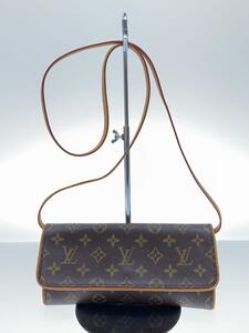 LOUIS VUITTON◆ポシェット・ツインGM_モノグラム・キャンバス_BRW/PVC/BRW