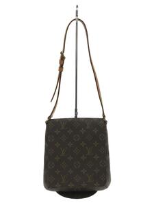 LOUIS VUITTON◆ミュゼット・サルサ・ショートショルダー_モノグラム_BRW/PVC/BRW/ベルトに経年劣化