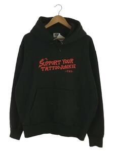 TATOO YAMADA STUDIO/パーカー/XL/コットン/BLK/右袖口若干変色有