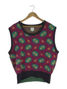 Sasquatchfabrix.◆FLOWER KNIT VEST/ニットベスト(薄手)/XL/コットン/PUP/総柄/22SS-KNN-001