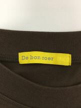 de bon coer/Tシャツ/-/コットン/BRW/無地_画像3