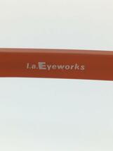 l.a.Eyeworks◆サングラス/ウェリントン/プラスチック/BRW/ORN/メンズ/476_画像4