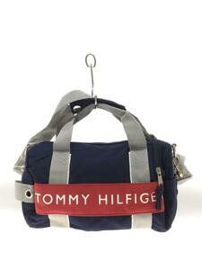 TOMMY HILFIGER◆ショルダーバッグ/-/NVY/ミニボストン