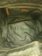 kate spade new york◆トートバッグ/ナイロン/GRN/無地/q064_画像6