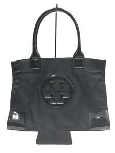 TORY BURCH◆トートバッグ/ナイロン/BLK