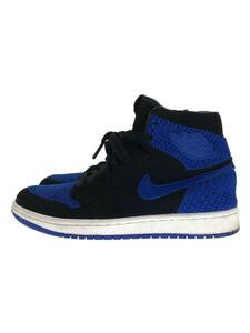 NIKE◆AIR JORDAN 1 RETRO HI FLYKNIT/エアジョーダンレトロハイ/ブラック/25cm/BLU