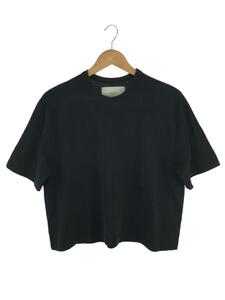 STUDIO NICHOLSON◆Tシャツ/半袖カットソー/無地TEE/0/コットン/ブラック/黒/SNW-153