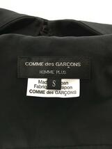 COMME des GARCONS HOMME PLUS◆長袖シャツ/S/コットン/BLK/無地/PK-B020_画像3