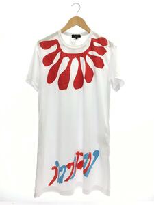 COMME des GARCONS HOMME PLUS◆Tシャツ/M/ポリエステル/WHT/PK-T011