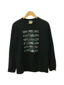 A BATHING APE◆長袖Tシャツ/M/コットン/BLK