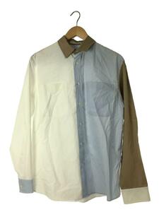 JW ANDERSON(J.W.ANDERSON)◆長袖シャツ/34/コットン/BLU/無地/PANELLED COLOR BLOCK SHIRT