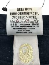 A BATHING APE◆Tシャツ/XL/コットン/NVY/無地_画像4