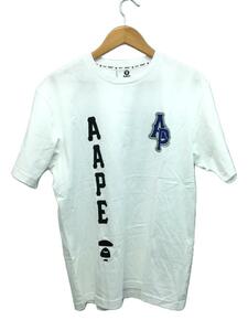 A BATHING APE◆Tシャツ/L/コットン/WHT/プリント/AAPTEM1287XXK